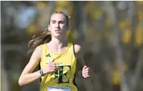  ?? AMY SHORTELL/THE MORNING CALL ?? Emmaus’ Madelyn McCartney controlled the pace throughout the Class 3A race.