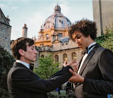  ?? MGM/Amazon Studios ?? Barry Keoghan, left, and Archie Madekwe star in “Saltburn.”