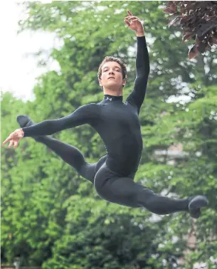  ?? RENÉ JOHNSTON/TORONTO STAR ?? Shale Wagman, a rising dance star from Vaughan, is joining the English National Ballet.