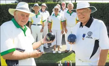  ?? Picture: John Westhrop (44007864) ?? The 2019 Kent President Brian Trill on a visit to Winget Bowls Club