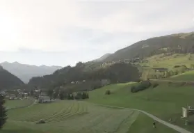  ??  ?? RIDING THIS RAILWAY CAR felt like we were going to Narnia but dressed in warm weather clothes. Crisp, fresh air wafted from the crack of our window. We saw cows grazing on the grass with lush Swiss meadows as their backdrop.