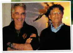  ??  ?? Regrets: Bill Gates with Jeffrey Epstein, left, at the sex offender’s New York home in 2011