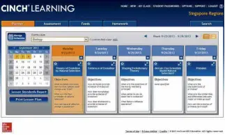  ??  ?? NOT ONLY has Cinch reinvented the oldschool logbook-type
lesson plan with its e-planner for teachers
(right), it has also redefined how group activities and seatwork are done at Xavier
School (below).