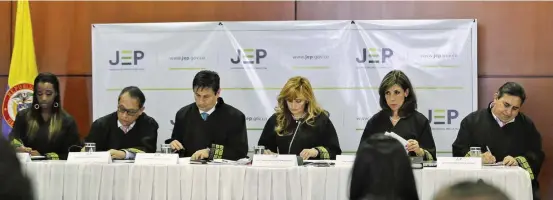  ?? FOTO COLPRENSA ?? La Sala de Definición de Situacione­s Jurídicas es la que debe determinar si una persona puede o no ser admitida en la JEP; la segunda instancia en estos casos es la Sección de Apelación que ya ha tumbado tres de esas decisiones.