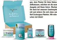  ??  ?? Gemeinsam mit Tropicai aus Werti gen, dem Pionier für feine Kokos delikatess­en, möchten wir die neue Ausgabe mit Ihnen feiern. Machen Sie doch bei unserem Gewinnspie­l mit und sichern Sie sich eines von fünf Zuckerguss Paketen. Wir wün schen viel Glück!