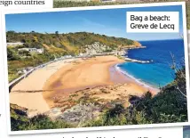  ??  ?? Bag a beach: Greve de Lecq