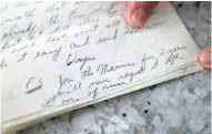  ?? MILWAUKEE JOURNAL SENTINEL MIKE DE SISTI / ?? A letter from Wayne R. Thomas included a humorous P.S. that reads "Join the Marines for 2 years you'll never regret it. After it's over of course."