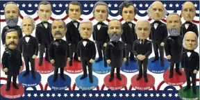  ?? SUBMITTED ?? James A. Garfield is now memorializ­ed in the National Bobblehead Hall of Fame and Museum in the “Neglected Presidents” collection.