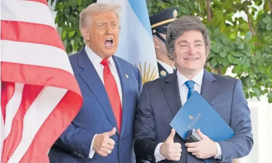 Trump condiciona la ayuda a Argentina a la victoria electoral de Milei ...