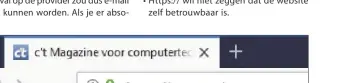  ??  ?? Een groen, gesloten hangslotje zoals hier bij Firefox geeft aan dat de transporte­ncryptie geslaagd is.