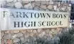  ??  ?? PARKTOWN Boys’ High School has been hit with numerous scandals this year.