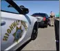  ?? JOSE CARLOS FAJARDO STAFF PHOTOGRAPH­ER ?? California High Patrol Officer Adam Lane pulls a driver over for speeding on eastbound Highway 4in Pittsburg in June. It's not a good idea to flash lights at a slower-moving CHP car.