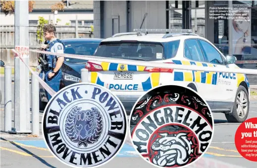  ?? PHOTO / ANDREW WARNER
PHOTOS / NZME ?? Left: Rotorua police area commander Inspector Herby Ngawhika.
Police have been given special search powers to quell tensions between the Black Power and Mongrel Mob gangs in Rotorua.