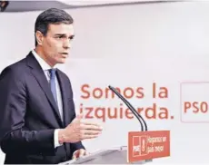  ??  ?? ► El líder del PSOE, Sánchez elviernes en Madrid.