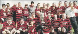  ??  ?? The Oban Camanachd Cup winners from 1996 are ready to compete again ... at football.