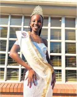  ?? ?? Newly-crowned Miss King Cetshwayo Lumka Mahlaba