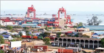  ?? HENG CHIVOAN ?? A US embassy spokesman said the US had fined several companies for exporting goods via Sihanoukvi­lle Special Economic Zone to dodge US President Donald Trump’s tariffs on Chinese imports.