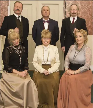  ??  ?? (Back, from left) Noel Connolly (Albert Parker), Roy Beatty (Joe Helliwell), Chris Kearney (Herbert Soppitt), (front) Máire Iremonger (Annie Parker), Marie McCourt (Maria Helliwell) and Maeve Miller (Clara Soppitt).