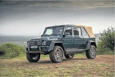  ??  ?? The G650 Landaulet sits on axles from the all-conquering Unimog.