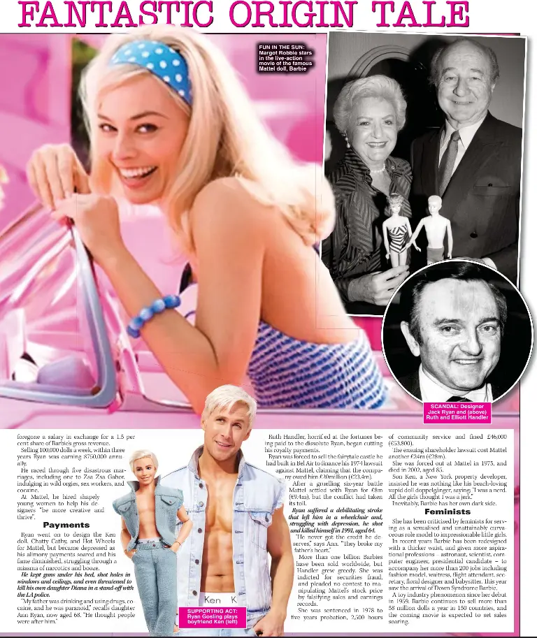 DARK SIDE OF BARBIE WORLD... Sex, drugs & fraud permeated creators' life  More to the story than skin deep beauty - PressReader
