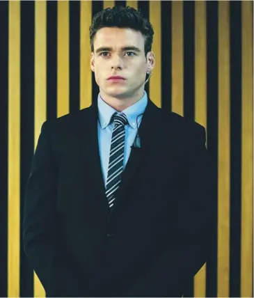  ??  ?? Richard Madden as David Budd in Bodyguard, main; Drinkers Like Me: Adrian Chiles, inset