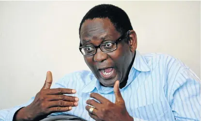  ?? Picture: SIMON MATHEBULA ?? LABOUR OF LOVE: Cosatu general secretary Zwelinzima Vavi is back at his post and will be campaignin­g on behalf of the ANC, although he still has reservatio­ns about its policies