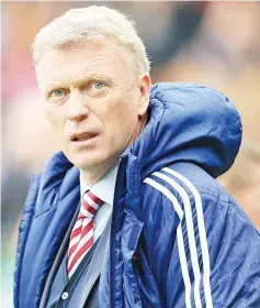  ?? — AFP photo ?? This file photo taken on May 06, 2017 shows Sunderland’s Scottish manager David Moyes arriving for the English Premier League football match between Hull City and Sunderland at the KCOM Stadium in Kingston upon Hull, north east England.
