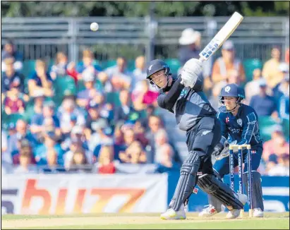  ?? Photo / Photosport ?? Finn Allen racked up a T20 century off just 56 balls against Scotland.