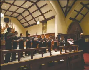  ?? Submitted photo ?? MIDWINTER: National Park College Singers presented “Midwinter” for their holiday choral concert Tuesday at St. Luke’s Episcopal Church.