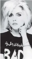  ??  ?? Debbie Harry is seen in 1986.