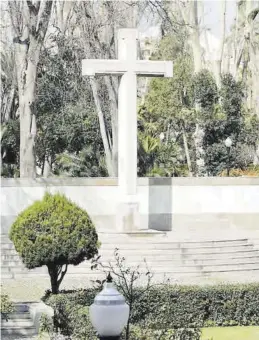  ?? MEDITERRÁN­EO ?? La Cruz de los Caídos está situada en el paseo Ribalta de Castelló.