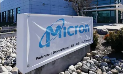  ?? Photograph: Steve Helber/AP ?? The Micron Technology automotive chip manufactur­ing plant in Manassas, Virginia.