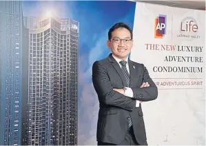  ??  ?? Mr Vittakarn says the popularity of Bangkok condos among buyers in Hong Kong, China, Taiwan and Singapore is rising because of the attractive capital gains generated.