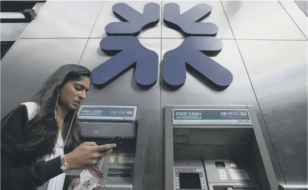  ??  ?? Banking on the move has been a major factor in the number of branches being shut, with the Royal Bank of Scotland responsibl­e for 350 closures since 2015