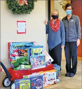  ??  ?? Minster Dental was one of many local businesses to donate to this years Red Wagon Campaign.