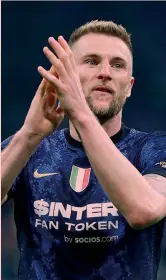  ?? GETTY ?? Slovacco Milan Skriniar, 27, all’Inter dal 2017