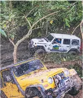  ??  ?? FURIA. Los Jeep están equipados y listos para rugir en las montañas nacionales.