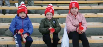  ??  ?? AJ Driver, Davey Driver and Hayley Connolly Driver in Nowlan Park.