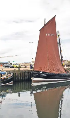  ??  ?? The patched up Reaper is back in Anstruther.