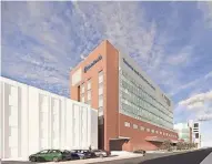  ?? ?? Work is expected to begin next year on Ohiohealth’s new Trauma and Critical Care Center on East Town Street, shown here in a rendering.