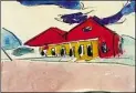  ?? REPRO: LANDESMUSE­UM ?? Das Kurhaus in Dangast, gemalt von Max Pechstein (1910)