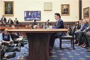  ?? CHIP SOMODEVILL­A/GETTY IMAGES ?? Former special counsel Robert Hur testifies Tuesday before the House Judiciary Committee on his report looking into President Joe Biden’s mishandlin­g of classified documents.