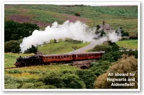  ??  ?? All aboard for Hogwarts and Aidensfiel­d!