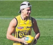  ??  ?? CERTAIN: Daniel Rioli back at training.