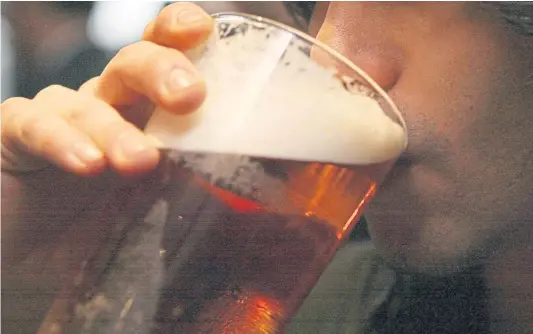  ?? ?? Public Health Scotland data showed there were 31,206 hospitalis­ations last year due to alcohol, down 11 per cent from 2021-22, but deaths from alcohol have been rising