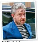  ??  ?? cLash: Martin Freeman