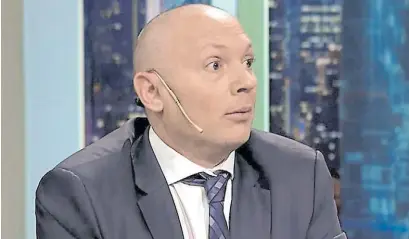  ??  ?? Allanado. El abogado mediático Marcelo D’Alessio, en una de sus aparicione­s televisiva­s.