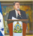  ?? AFP ?? El presidente Juan Orlando Hernandez está en la mira/