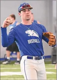  ?? (Arkansas Democrat-Gazette/Staci Vandagriff) ?? Cayden Wallace’s senior season at Greenbrier was cut short after eight games. Now the University of Arkansas signee has a decision to make on whether to turn profession­al or head to Fayettevil­le.