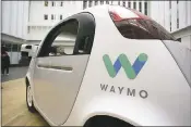  ?? ERIC RISBERG — ASSOCIATED PRESS ARCHIVES ?? The self-driving car project that Google started seven years ago has grown into a company called Waymo. The new identity announced Tuesday marks another step in an effort to revolution­ize the way people get around.